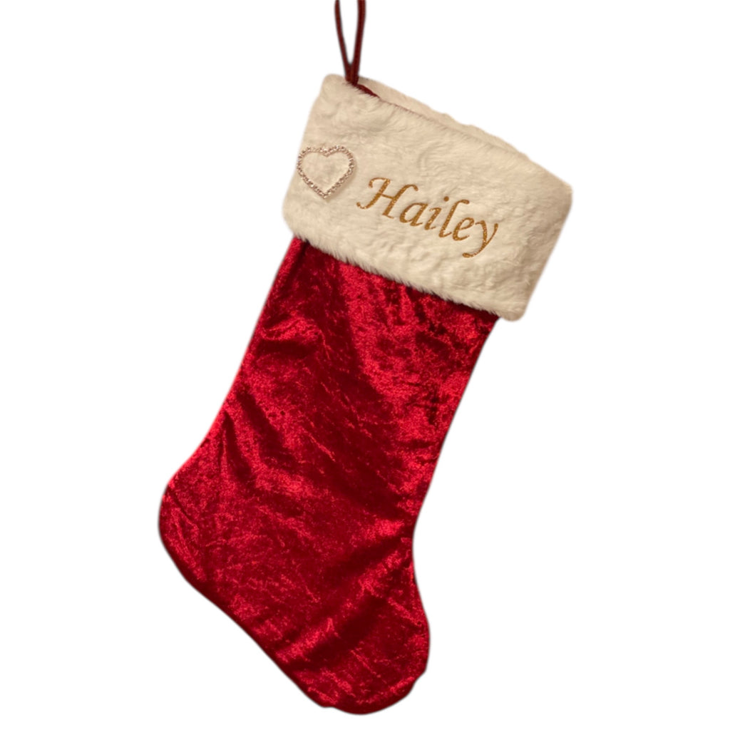 Julstrumpa och Tomte med namn