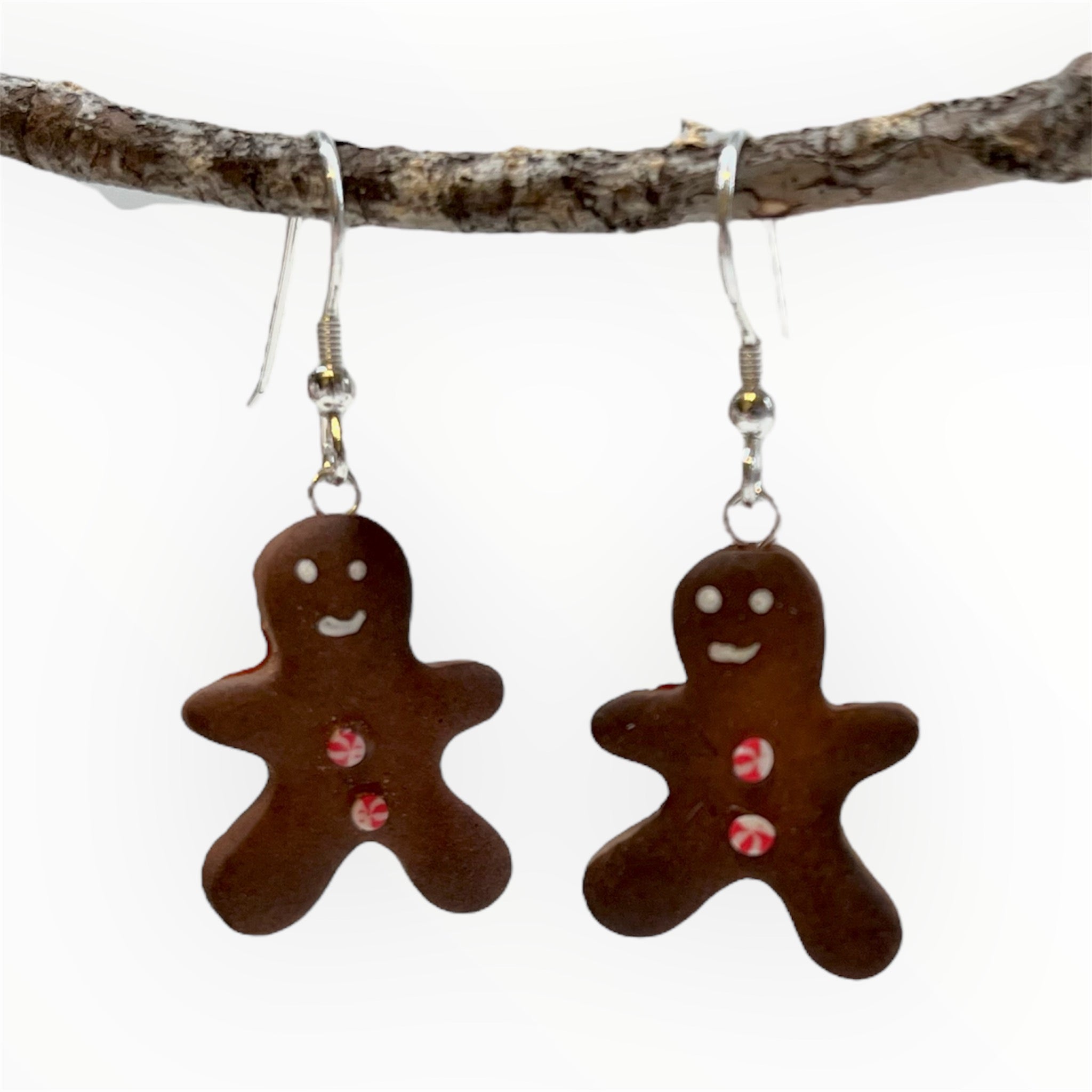 Handgjorda örhängen Pepparkaksgubbe