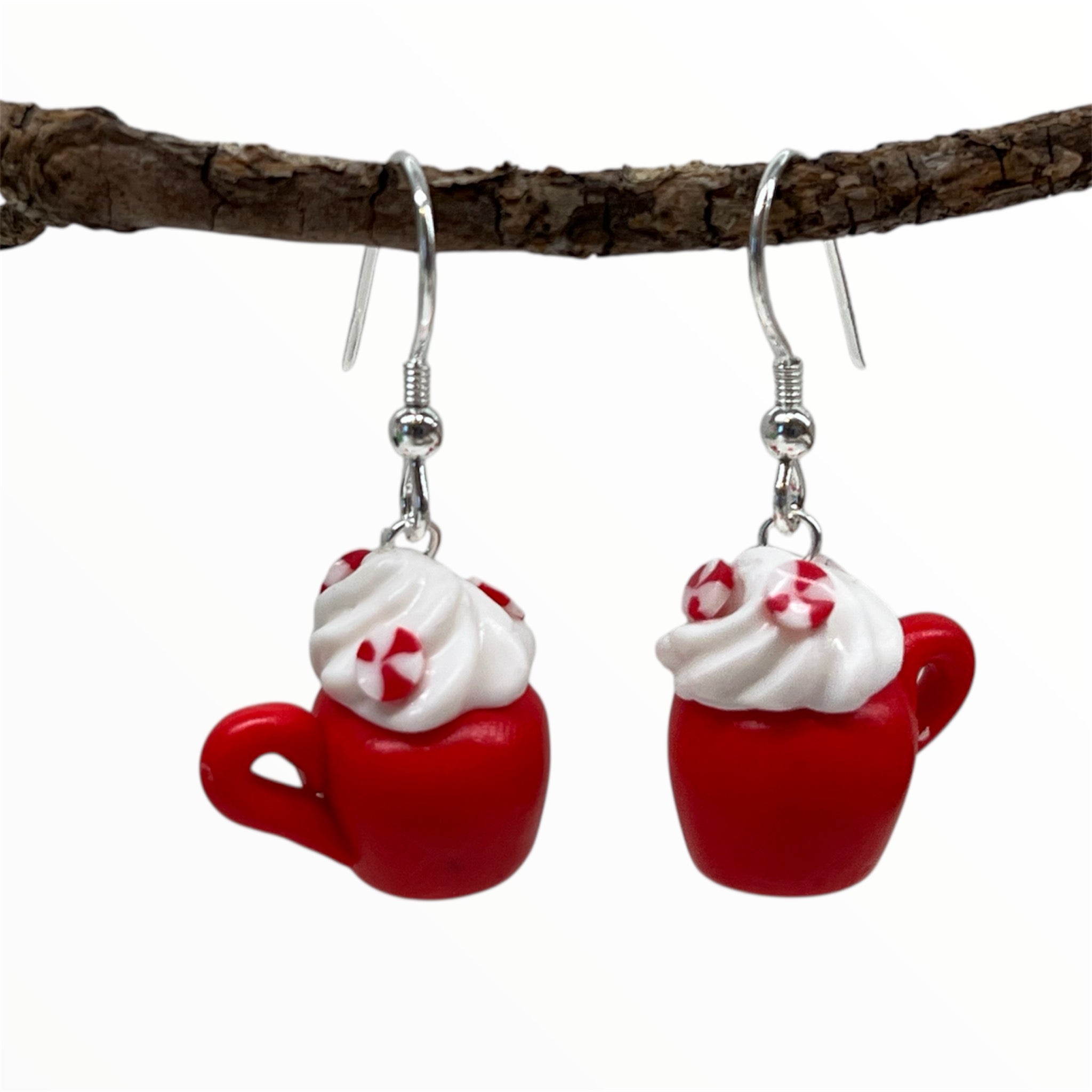 Handgjorda Örhängen Julmugg